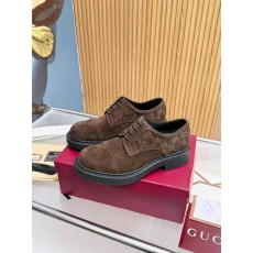 구찌(Gucci) 전면 풀그레인 카프스킨 플랫폼 슈즈 구두 신발