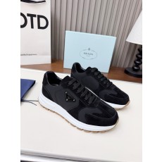 프라다(Prada) 리나일론 & 스웨이드 믹스 스니커즈 신발