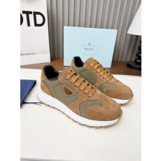 프라다(Prada) 리나일론 & 스웨이드 믹스 스니커즈 신발