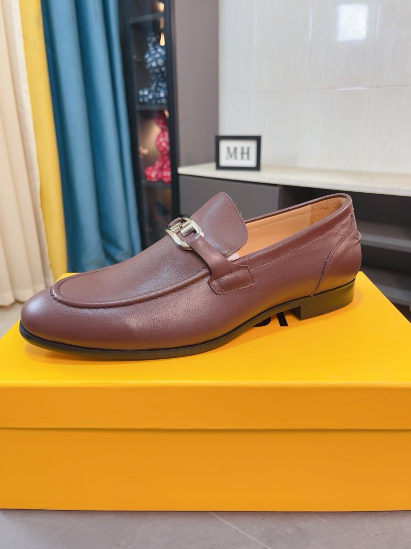 펜디(Fendi) 이탈리아 수입 카프스킨 정장 슈즈 로퍼 구두 신발