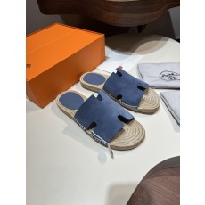 에르메스(Hermes) Antigua 안티구아 카프스킨 에스파듀 슬리퍼 샌들 신발