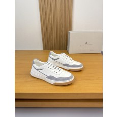 브루넬로 쿠치넬리(Brunello Cucinelli BC) 스웨이드 & 실크 캔버스 스니커즈 신발