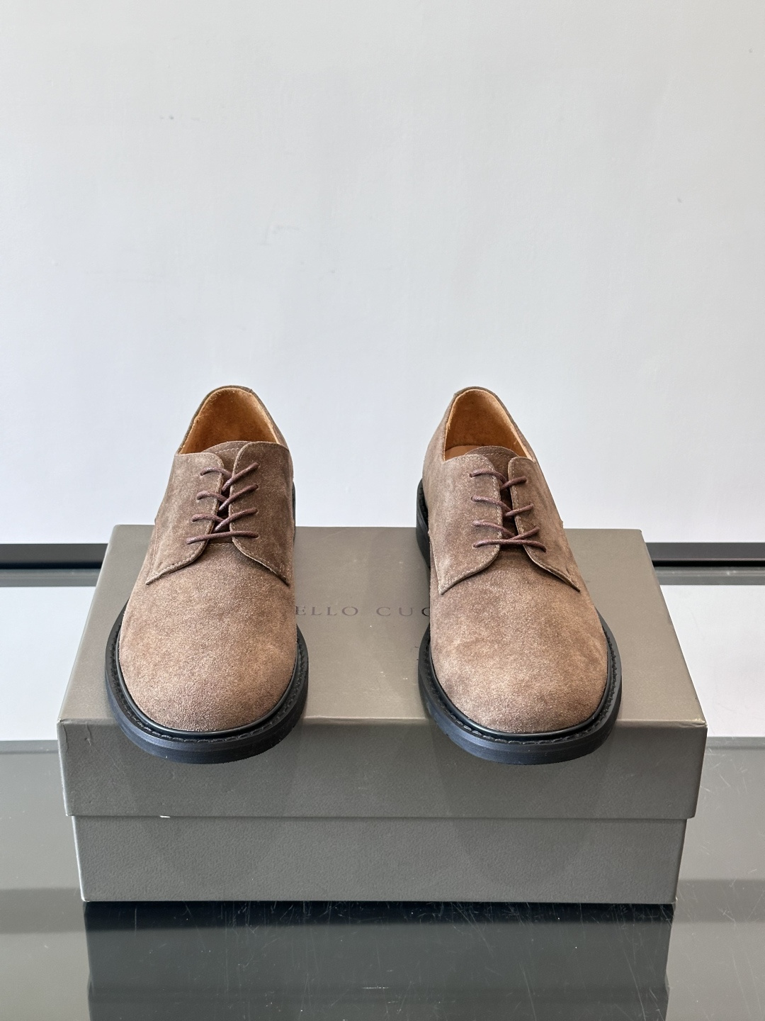 브루넬로 쿠치넬리 Brunello Cucinelli (BC) 클래식 카프스킨 캐주얼 슈즈 구두 신발