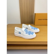 루이비통(LV) Louis Vuitton 나파 카프스킨 고주파 프린팅 슬립온 스니커즈 신발