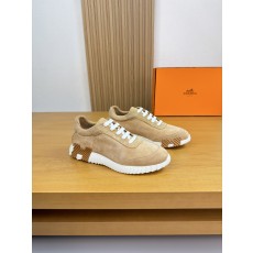 에르메스(Hermes) 실크 고광택 양가죽 스웨이드 스니커즈 신발