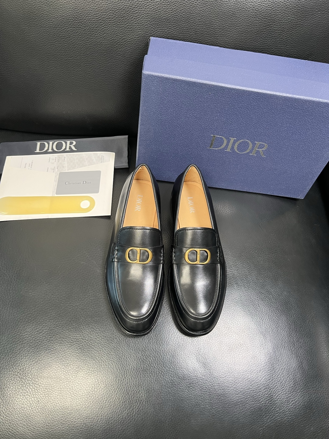 디올(Dior) 프리미엄 이탈리안 카프스킨 레더 슈즈 로퍼 구두 신발