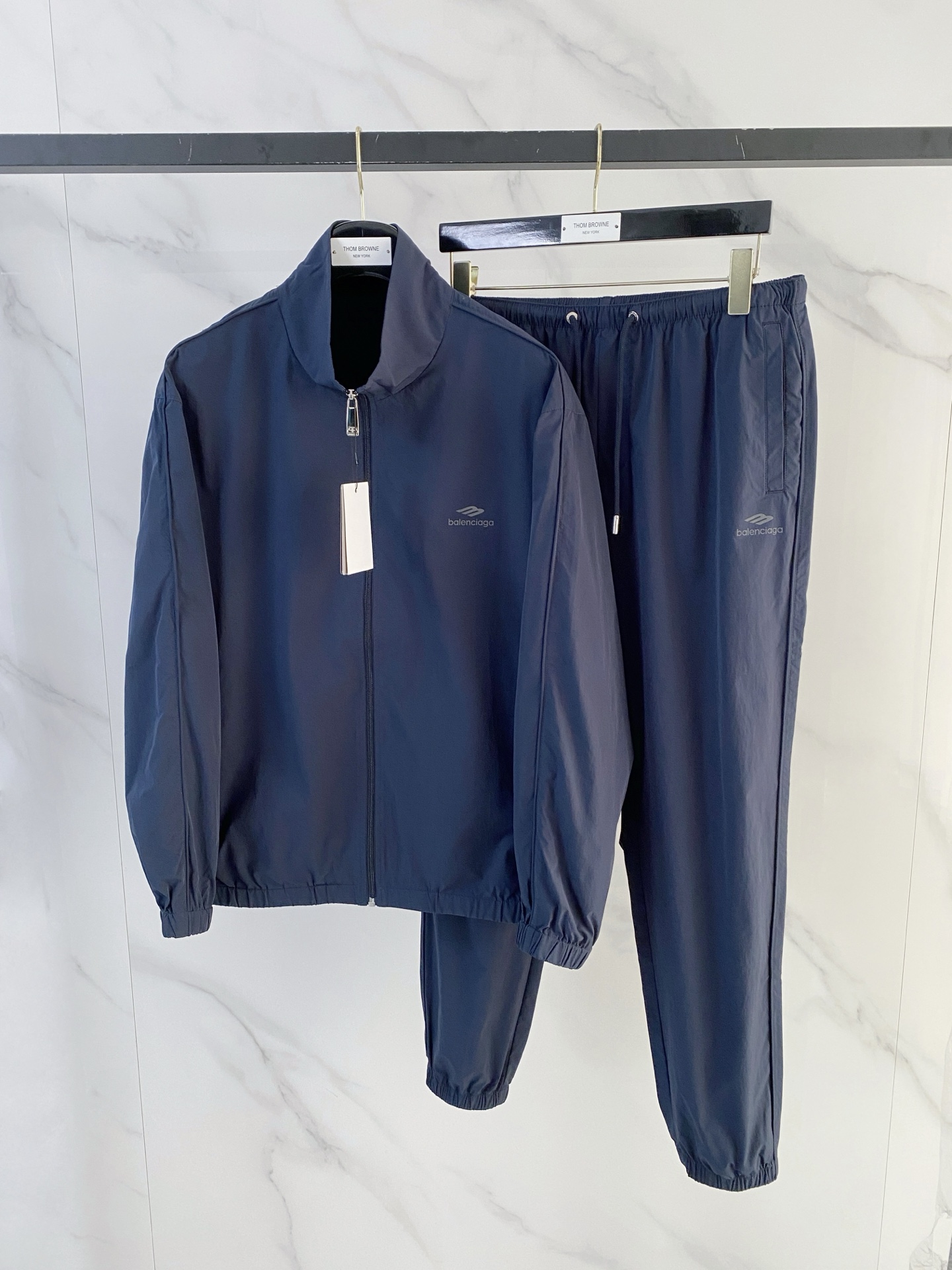 발렌시아가(Balenciaga) 나일론 바람막이 트레이닝 세트 의류