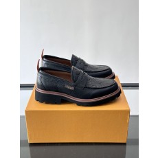 LV 루이비통 모먼츠(Moments) 스티치 포인트 레더 로퍼 구두 신발