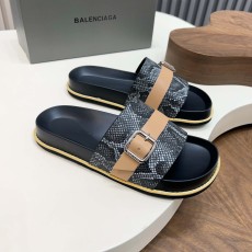 발렌시아가(Balenciaga) 빈티지 스네이크 패턴 버클 슬리퍼 샌들 신발
