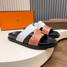 에르메스(Hermes) 투톤 슬라이드 슬리퍼 신발