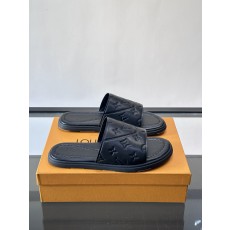 LV 루이비통 컬렉션 미니멀 플랫 슬라이드 슬리퍼 샌들 신발