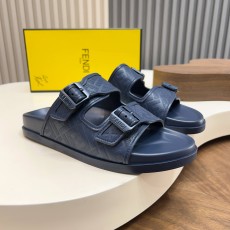 Fendi 펜디 시그니처 엠보싱 레더 샌들 슬리퍼 신발