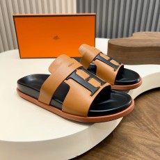 에르메스(Hermes) 메탈 장식 샌들 슬리퍼 신발