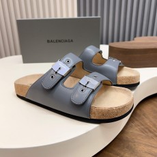 발렌시아가(Balenciaga) 버클 코르크 샌들 슬리퍼 신발