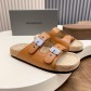 발렌시아가(Balenciaga) 버클 코르크 샌들 슬리퍼 신발