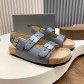발렌시아가(Balenciaga) 버클 코르크 샌들 슬리퍼 신발