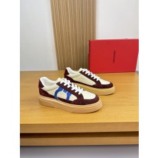 페라가모(Ferragamo) 나파 카프스킨 프리미엄 스니커즈 신발