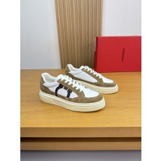 페라가모(Ferragamo) 나파 카프스킨 프리미엄 스니커즈 신발