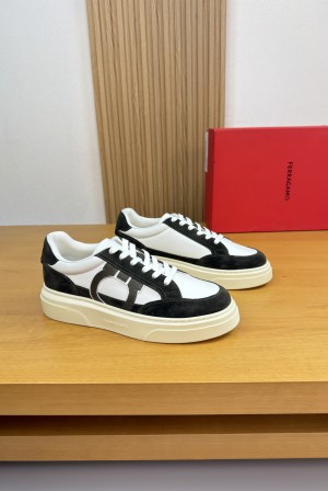 페라가모(Ferragamo) 나파 카프스킨 프리미엄 스니커즈 신발