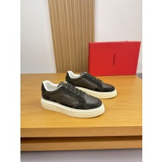 페라가모(Ferragamo) 나파 카프스킨 프리미엄 스니커즈 신발