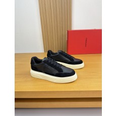 페라가모(Ferragamo) 나파 카프스킨 프리미엄 스니커즈 신발