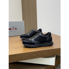 프라다(Prada) 지오메트릭 스티치 콤비 스니커즈 신발