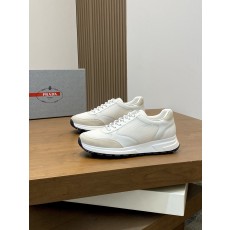 프라다(Prada) 지오메트릭 스티치 콤비 스니커즈 신발