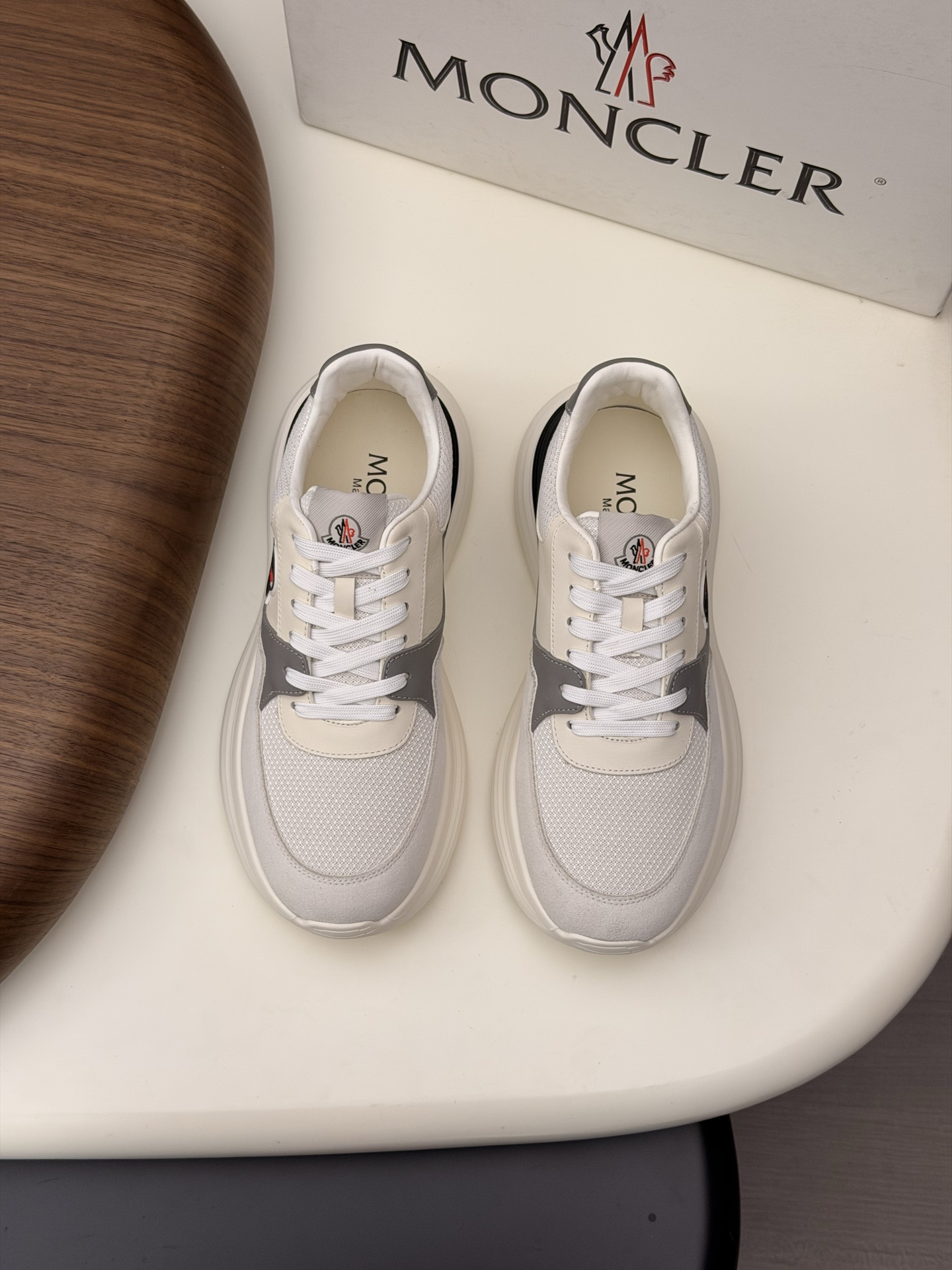 몽클레어 몽클레르(Moncler) 테크니컬 누벅 & 메쉬 믹스 스니커즈 신발