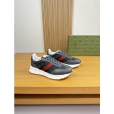 구찌(Gucci) 나파 레더 & 시그니처 웹(Web) 스니커즈 신발
