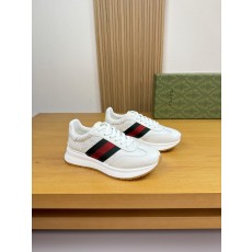 구찌(Gucci) 나파 레더 & 시그니처 웹(Web) 스니커즈 신발