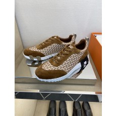 에르메스(Hermes) 클래식 테크니컬 나일론 & 스웨이드 스니커즈 신발