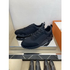 에르메스(Hermes) 클래식 테크니컬 나일론 & 스웨이드 스니커즈 신발