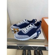 에르메스(Hermes) 클래식 테크니컬 나일론 & 스웨이드 스니커즈 신발