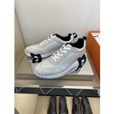 에르메스(Hermes) 클래식 테크니컬 나일론 & 스웨이드 스니커즈 신발