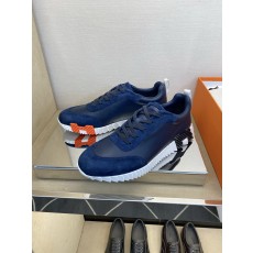 에르메스(Hermes) 클래식 테크니컬 나일론 & 스웨이드 스니커즈 신발