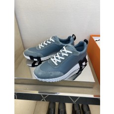 에르메스(Hermes) 클래식 테크니컬 나일론 & 스웨이드 스니커즈 신발