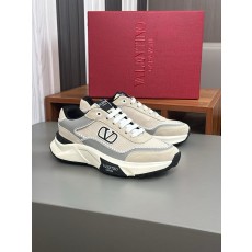 발렌티노(Valentino) 나파 레더 & 테크니컬 메쉬 스니커즈 신발