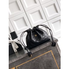 샤넬(Chanel) 클래식 퀼팅 레더 럭키백(드로스트링) 버킷백 가방