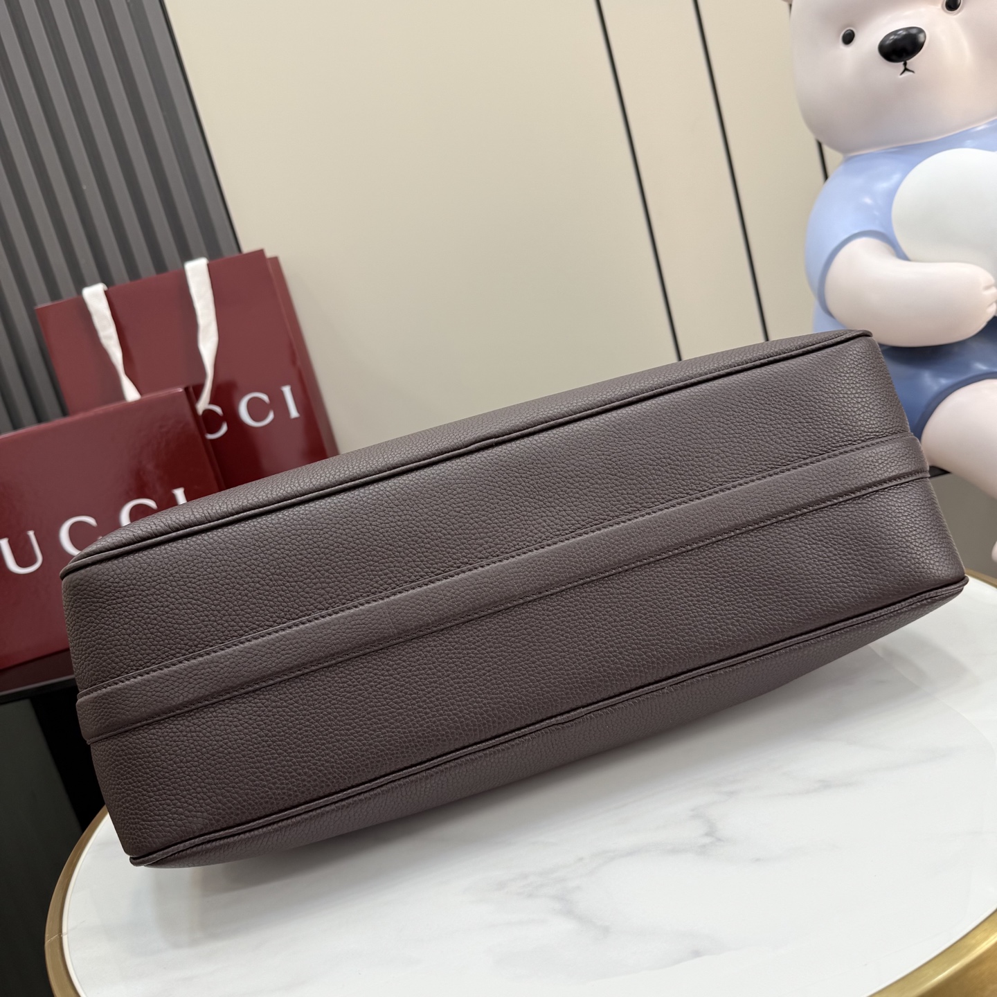 구찌(Gucci) 하프 홀스빗(Half Horsebit) 브라운 그레인 레더 크로스백 가방