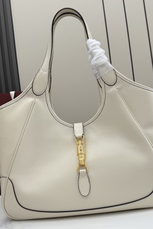 구찌(Gucci) 마켓 인스파이어드 화이트 레더 토트백 가방 라지