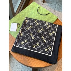 구찌(GUCCI) GG 더블 페이스 실크 캐시미어 숄 목도리 스카프