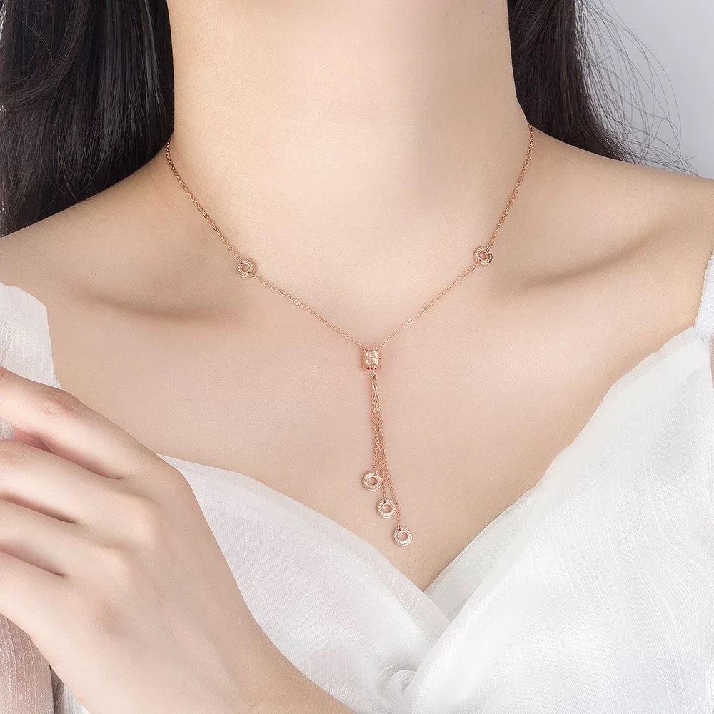 불가리(BVLGARI) 로즈골드 스프링 목걸이 악세사리