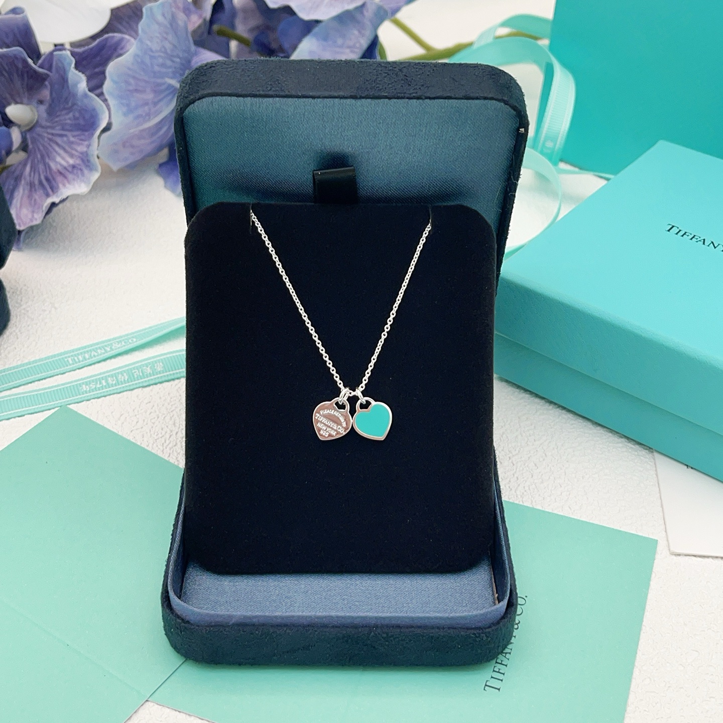 티파니앤코(Tiffany & Co.) 그린 하트 펜던트 목걸이 악세사리