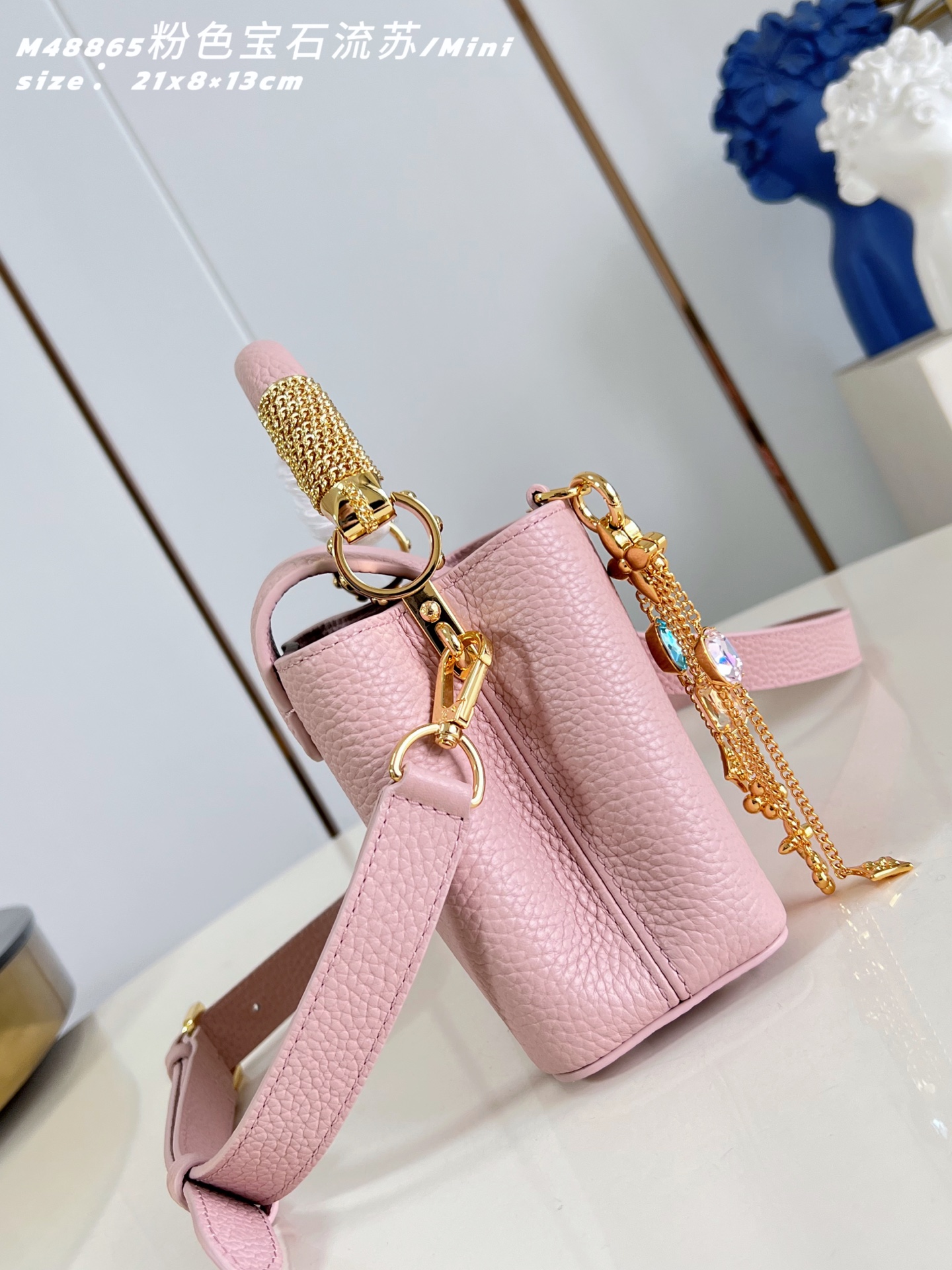 루이비통(Louis Vuitton) LV 카퓌신(Capucines) 숄더백 토트백 가방 미니 - 핑크