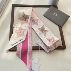디올(DIOR) 스타 패턴 트윌리 실크 스카프 목도리 스카프