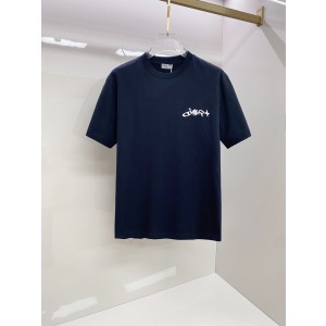 디올(Dior) 프론트 로고 반팔 티셔츠 의류