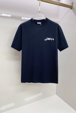 디올(Dior) 프론트 로고 반팔 티셔츠 의류