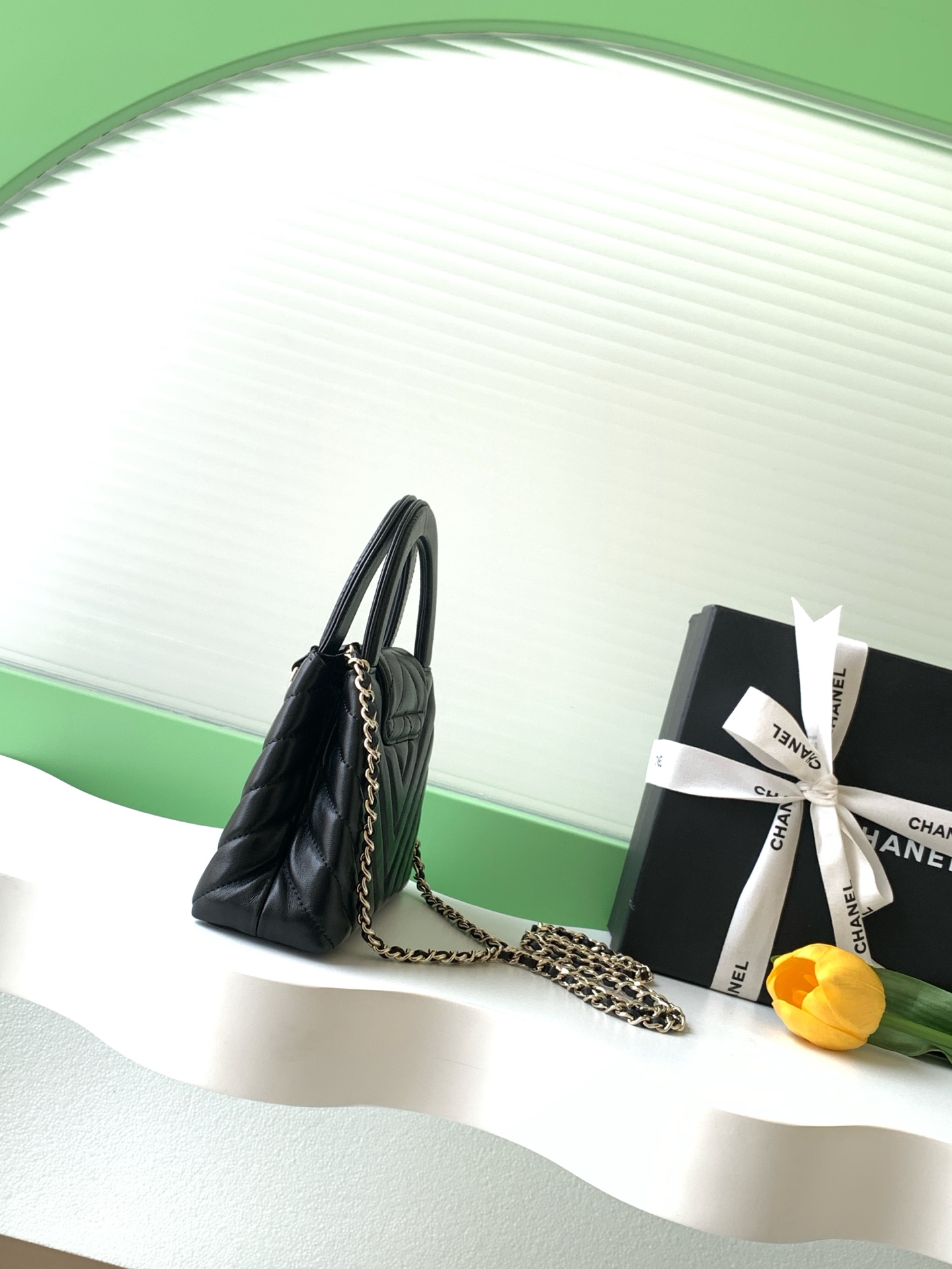 샤넬(Chanel) Kelly 켈리 핸드백 가방 - 램스킨 & 빈티지 골드