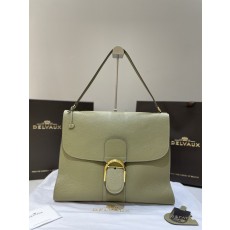 델보(Delvaux) 템포(Tempo) 숄더백 가방 라지 - 셰일 그린(Shale Green)