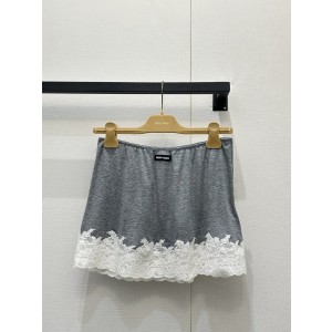 미우미우(MIU MIU) 레이스 패치 미디 스커트 의류